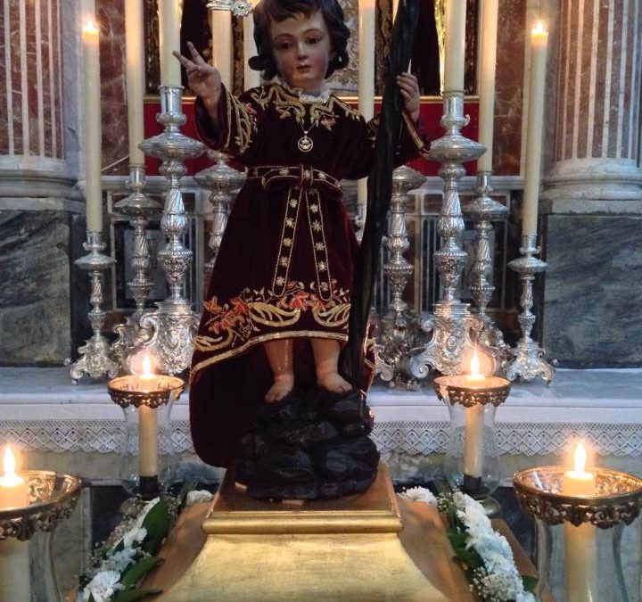 Peregrinación y Misa Votiva al Niño Jesús de la Pasión por el Dulce Nombre de Jesús.