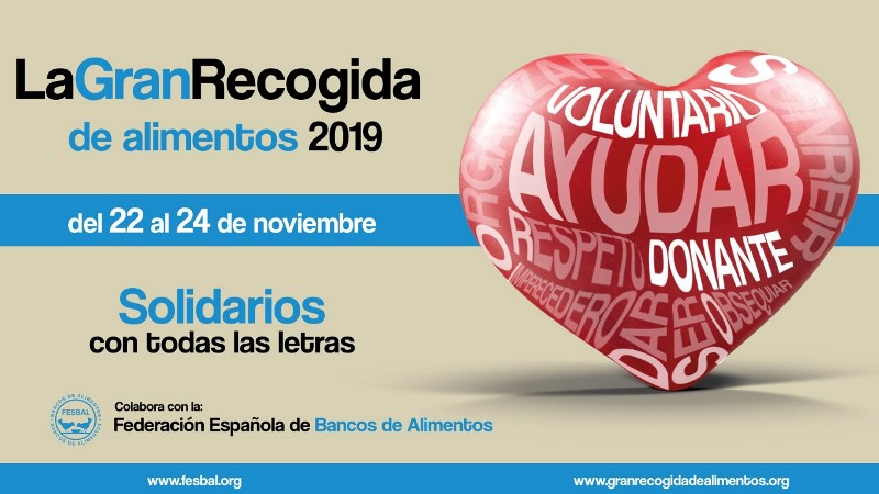 Vocalía de Caridad: Gran recogida para el Banco de Alimentos 2019.