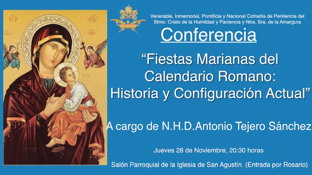 Conferencia «Fiestas Marianas del Calendario Romano: Historia y Configuración Actual»