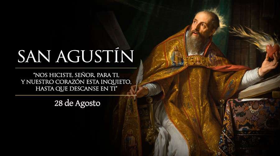 28 de agosto, Onomástica de San Agustín.