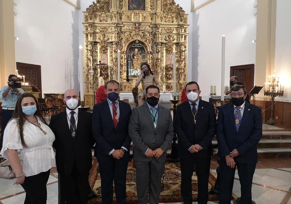 Asistencia corporativa a la reposición al Culto del Stmo. Cristo de la Humildad y Paciencia de Jerez de la Frontera.